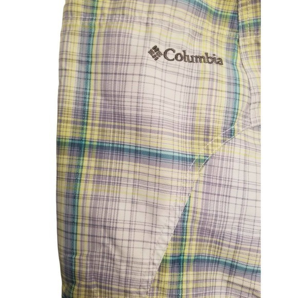 Columbia Mens Sz 36W 10L Omni-Shade Sun Protection Shorts Multicolor Flat Front - Picture 3 of 6